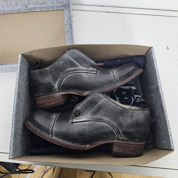 Freebird Mabel Oxford Black Bootie Shoe Leather Size 7 - Picture 7 of 9